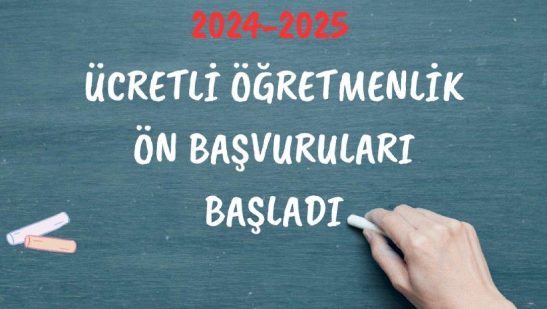 ÜCRETLİ ÖĞRETMENLİK ÖN BAŞVURULARI BAŞLADI